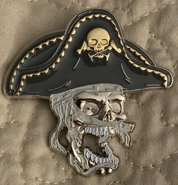skull margarita hat pin